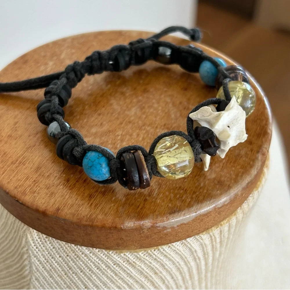 Handmade Ethnic Woven Bead Bracelet
